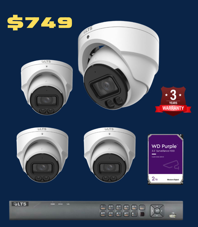 5MP Color Security Camera System