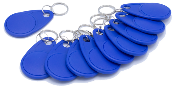 011432 KEY FOBS - PACKET OF 10 (USE WITH 011425, 011426, 011477, 011478)