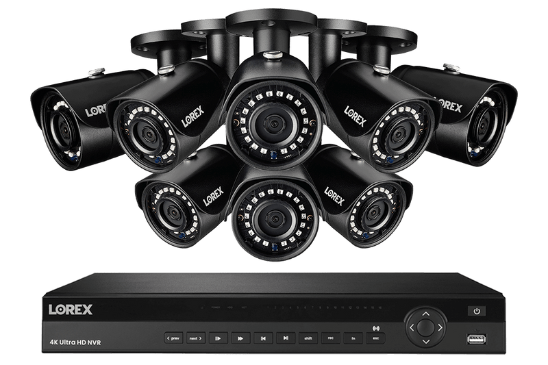2K IP Security Camera System with 16 Channel NVR and 8 HD IP Outdoor 5MP Cameras, 135FT Night Vision