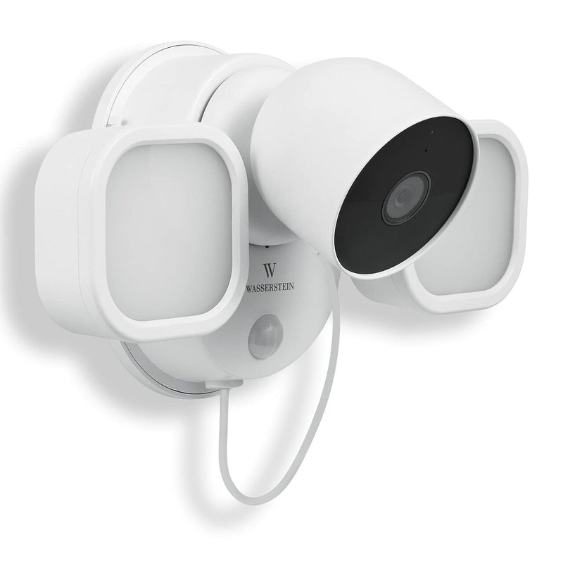 3-in-1 Floodlight, Charger, and Mount for Google Nest Cam in White