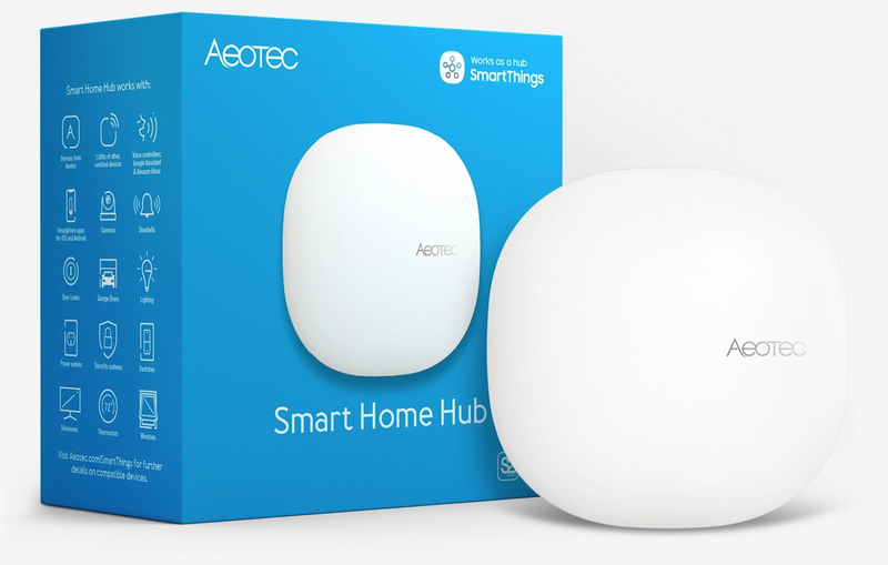 Aeotec Smart Home Hub, Works as a SmartThings Hub, Z-Wave Zigbee Gateway, Compatible with Alexa, Google Assistant, WiFi