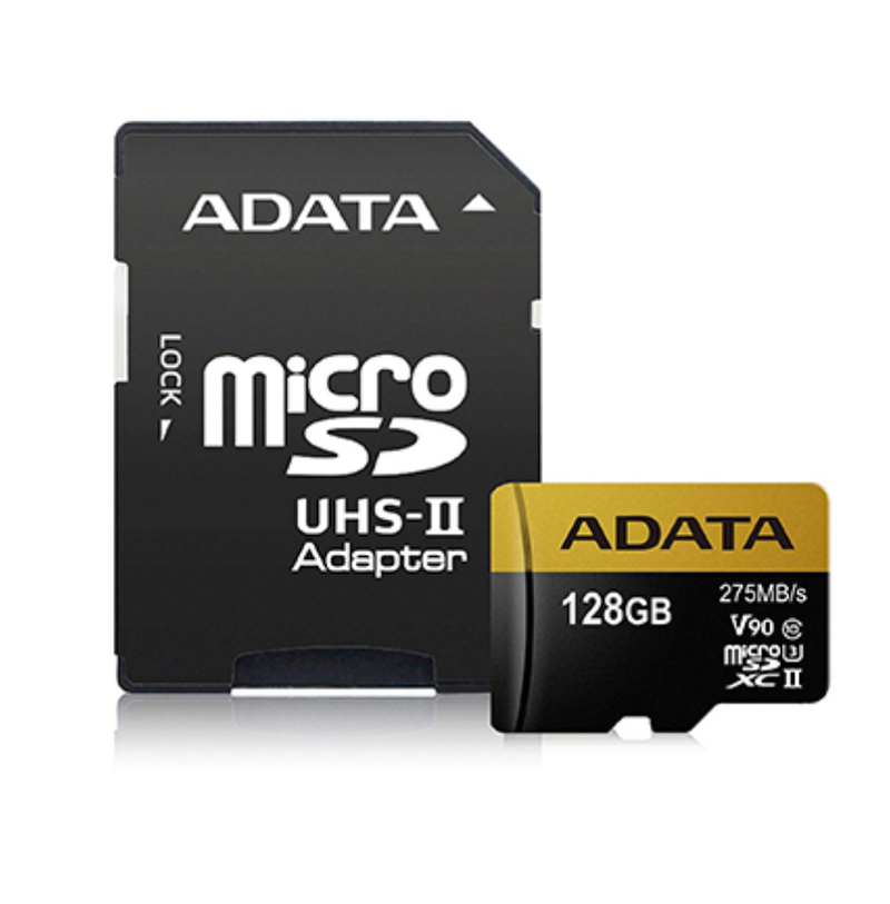 Adata Premier ONE V90 256GB miCroSDXC with SDXC Adapter Memory