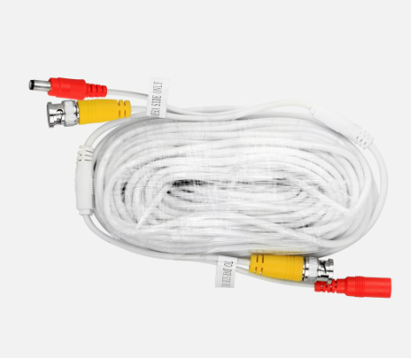 LTAC2060W, White, Pre-made Siamese Cable with Connectors,60ft