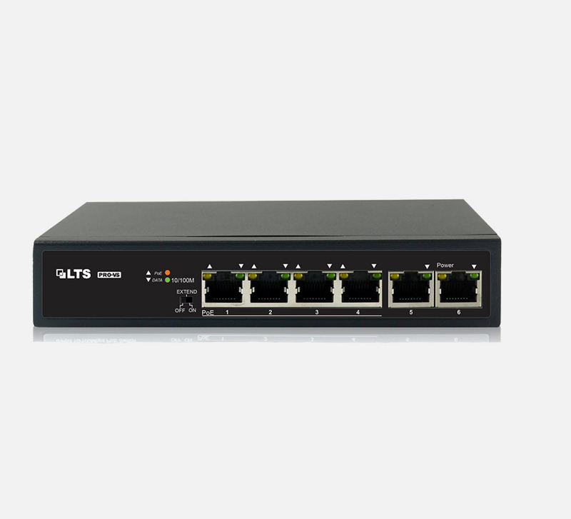 LTS Pro-VS PoE Switch with 100Mbps Network Ports and 30W PoE ports