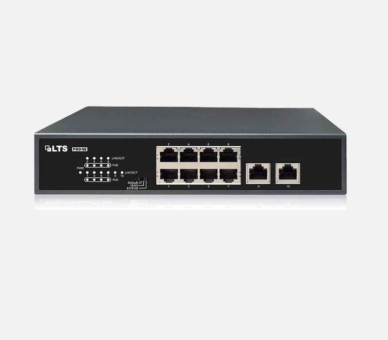 LTS Pro-VS PoE Switch with 100Mbps Network Ports and 30W PoE ports