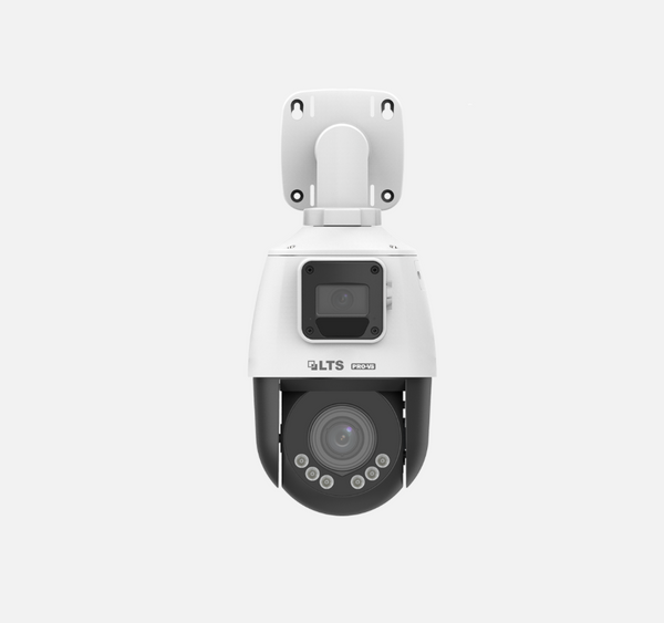 VSPTZIP3122WSL-X4IR, Pro-VS, 3.5” 4x Zoom, 2MP PTZ + 2MP, 2.8mm Fixed lens, 1920x1080@25fps, Starlight: 0.002Lux, 2.8 to 12mm, 120dB WDR on Fixed Lens, IP66, IR 164ft, Built-in 2 Mics & Speaker