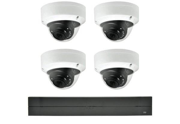 8 Channel, Penta-brid DVR Mini Dome Camera, 2MP, 2.8mm