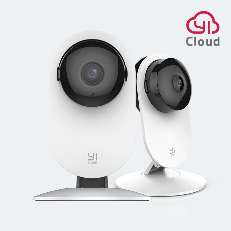 YI 1080p Home Camera Indoor Security Camera Surveillance System with Night Vision for Home/Office/Baby/Nanny/Pet Monitor White