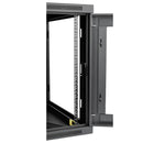 SmartRack 12U Server-Depth Wall-Mount Rack Enclosure Cabinet with Clear Acrylic Window, Hinged - Back